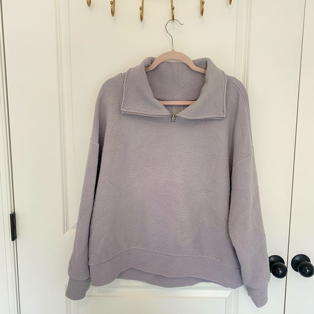 CALIA by Carrie Underwood Purple Cozy Knit Pullover